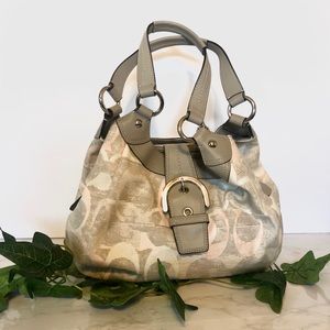 Coach Hobo Grey/Pink Bag